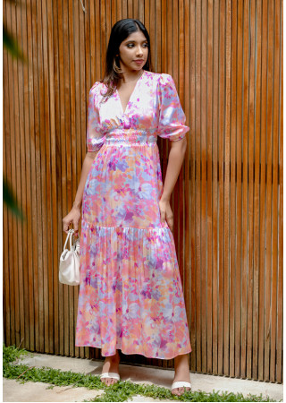 NOVA PINK PRINTED DRESS